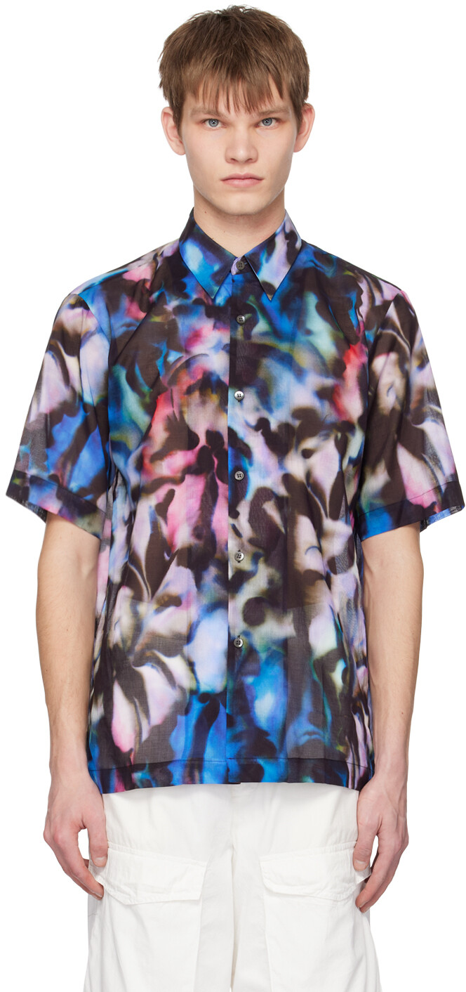 

Рубашка с многоцветным принтом Dries Van Noten