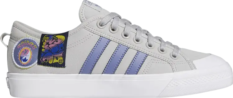

Кроссовки Adidas Nizza 'Patches', серый