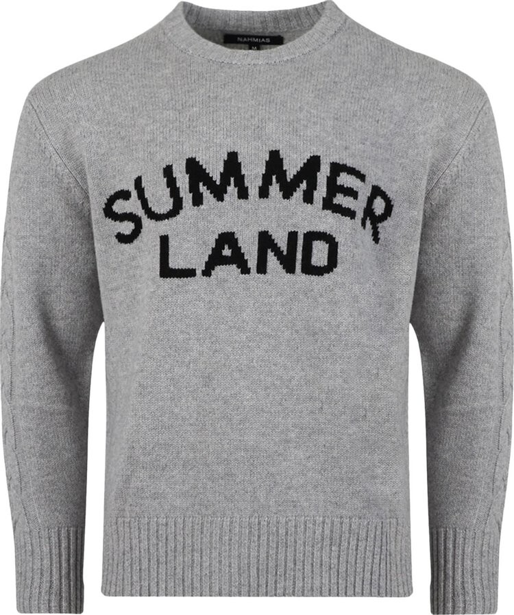 

Толстовка Nahmias Summerland Intarsia Crewneck 'Grey', серый