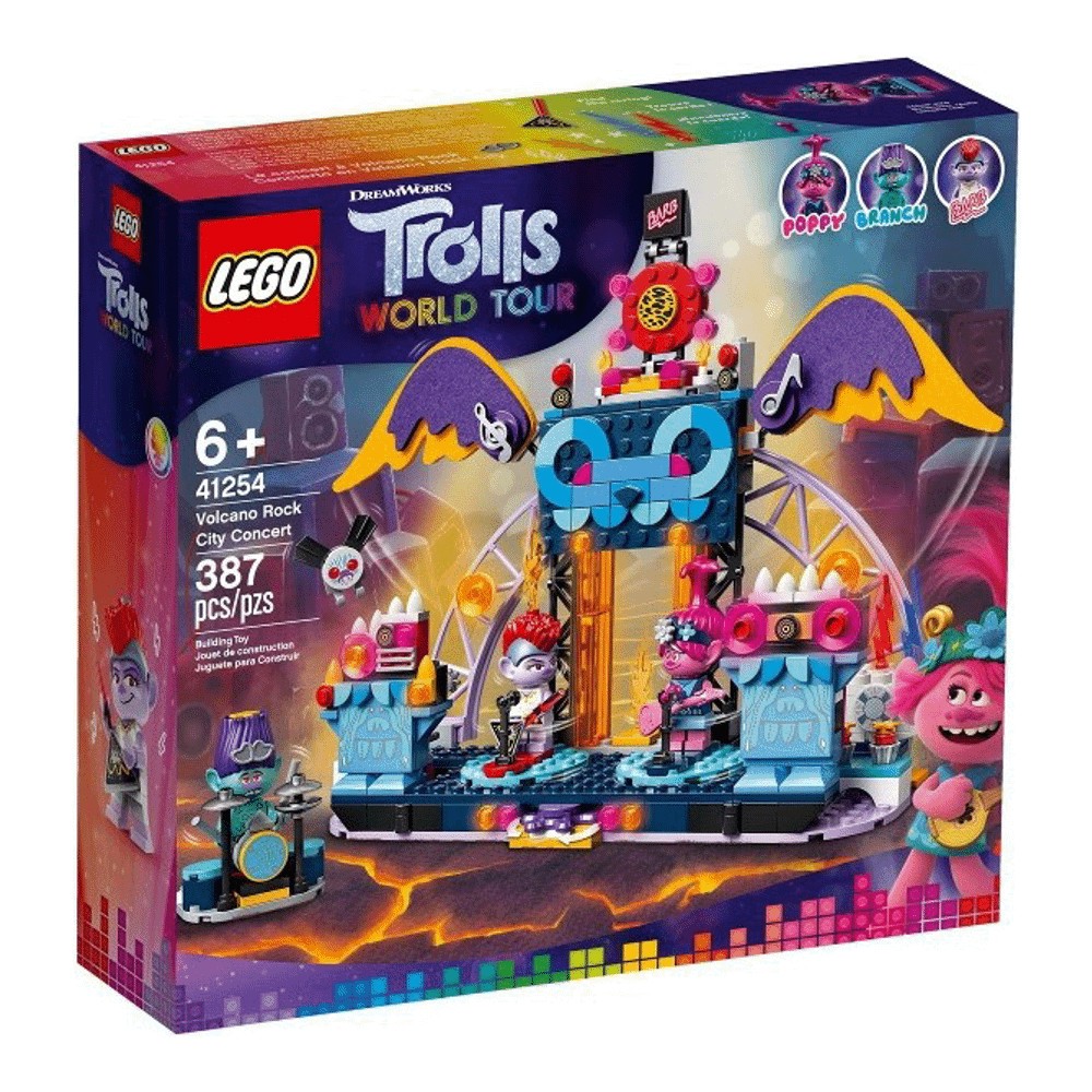 Конструктор LEGO Trolls 41254 Концерт вулкан Рок Сити