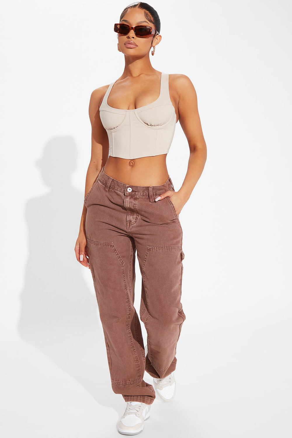 

Джинсы Fashion Nova FN24280, коричневый