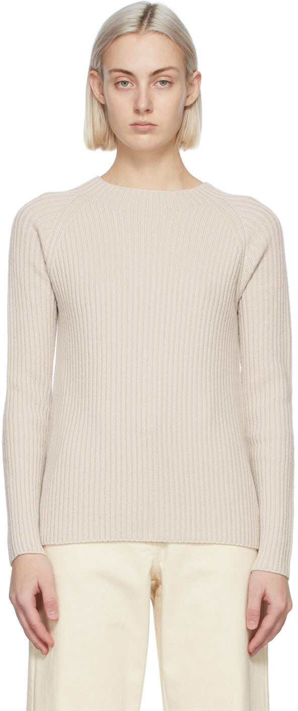 

Бежевый шерстяной свитер Freddy S Max Mara