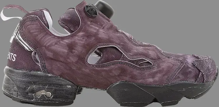

Кроссовки vetements x instapump fury og 'washed black' Reebok, черный