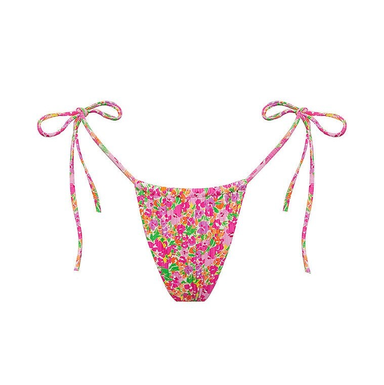 

Низ купальника For Love & Lemons Sidra String Thong, розовый