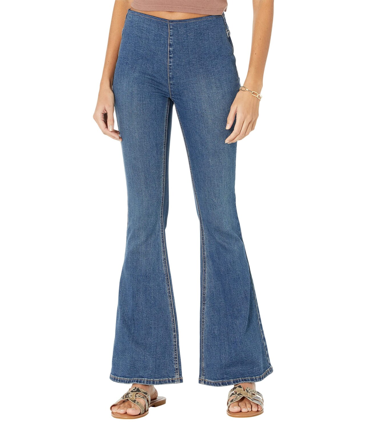 

Джинсы Rock and Roll Cowgirl, Pull-On Flare in Medium Wash WPH2662