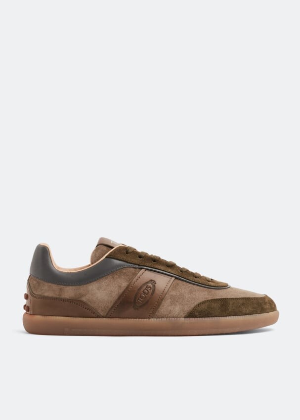 

Кроссовки TOD'S Tabs suede sneakers, зеленый