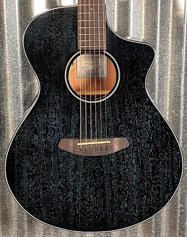 

Акустическая электрогитара Breedlove Rainforest S Concert Midnight Blue CE из красного дерева RFCN54CEAMAM #9008 Rainforest S Concert CE