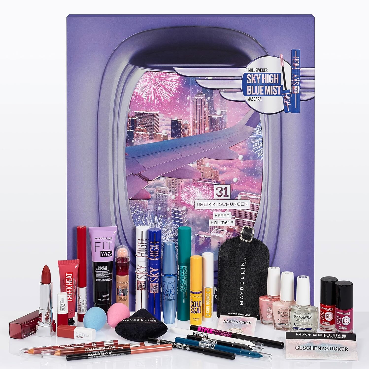 

Адвент-календарь, косметический набор, Maybelline New York, 31 предмет