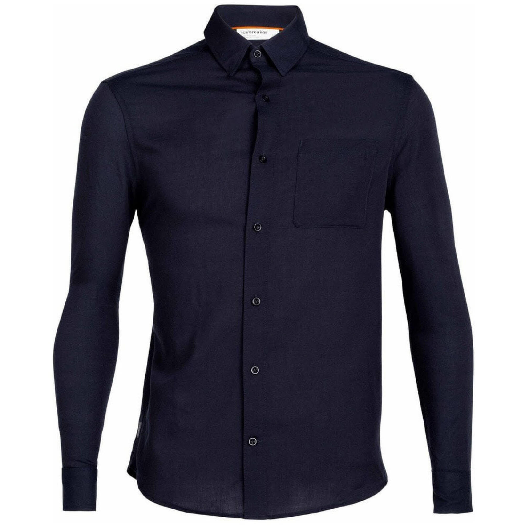 Фланелевая рубашка Icebreaker M Steveston с длинным рукавом, темно-синий рубашка фланелевая с длинным рукавом button blue