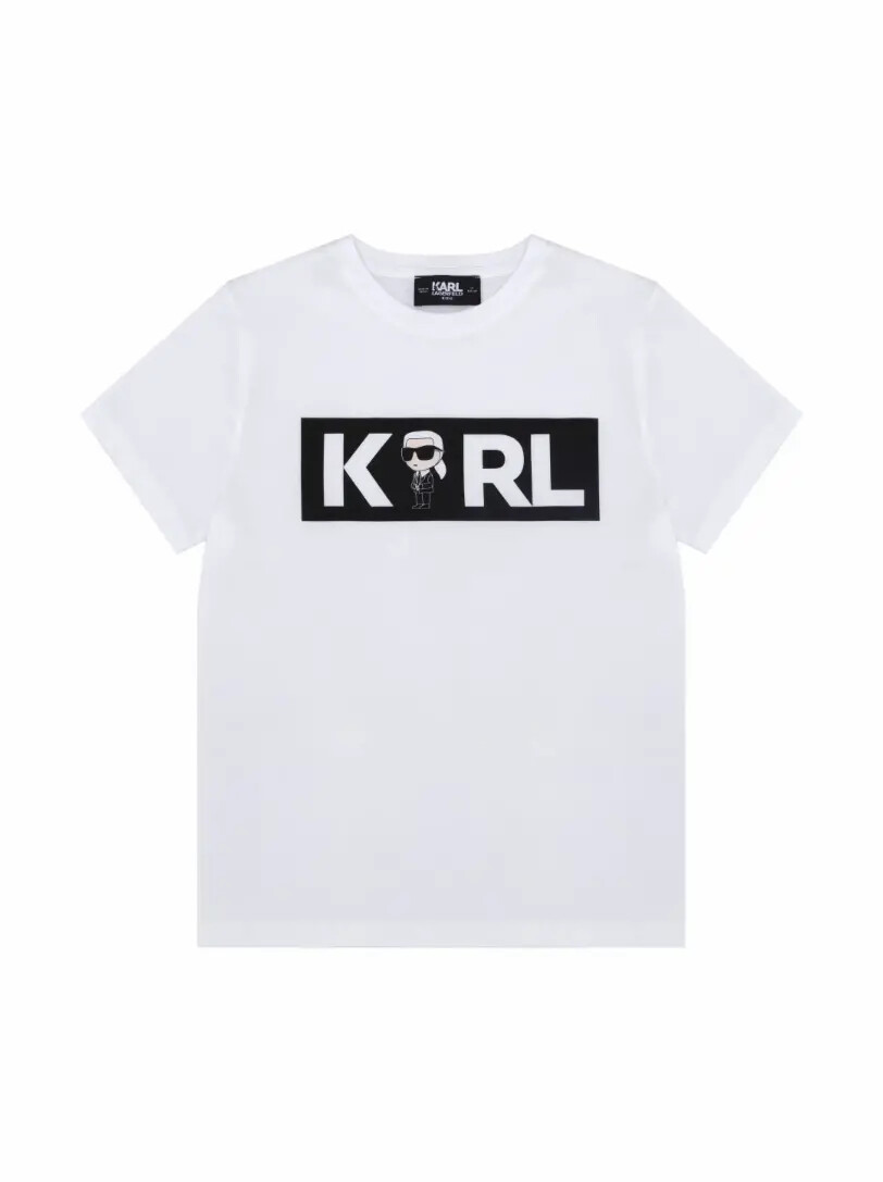 

Хлопковая футболка с логотипом Karl Lagerfeld