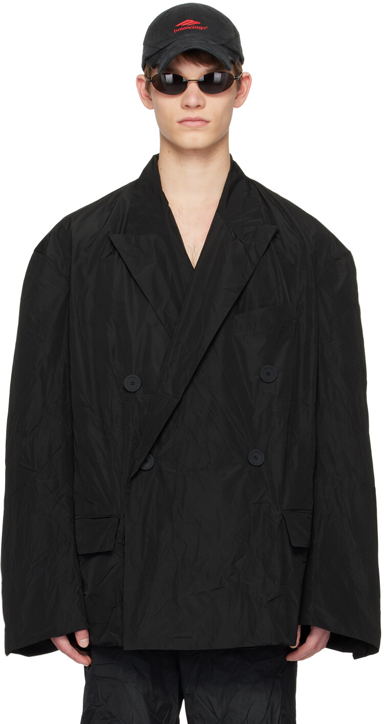 

Черный компактный блейзер Balenciaga