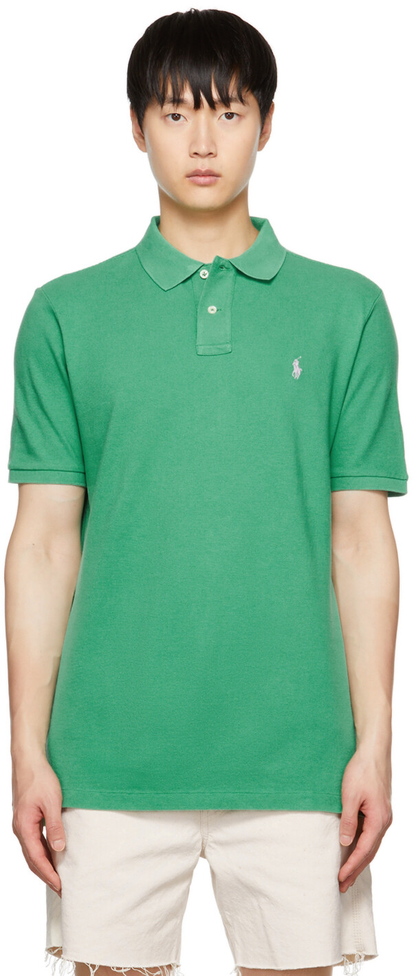 

Зеленая футболка-поло The Iconic Polo Ralph Lauren