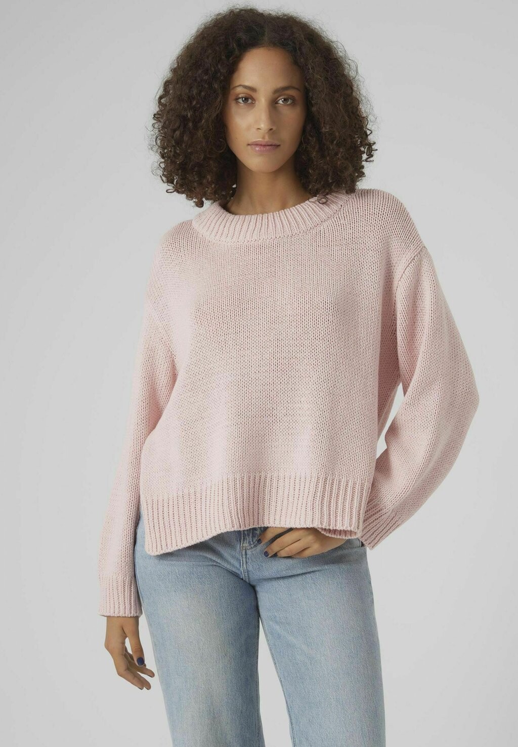 

Свитшот Vero Moda LEONORA LS O NECK EXP, цвет parfait pink