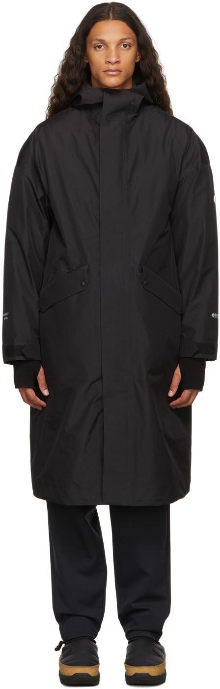 

4 Moncler HYKE Темно-синее пуховое пальто Languard Moncler Genius, Синий