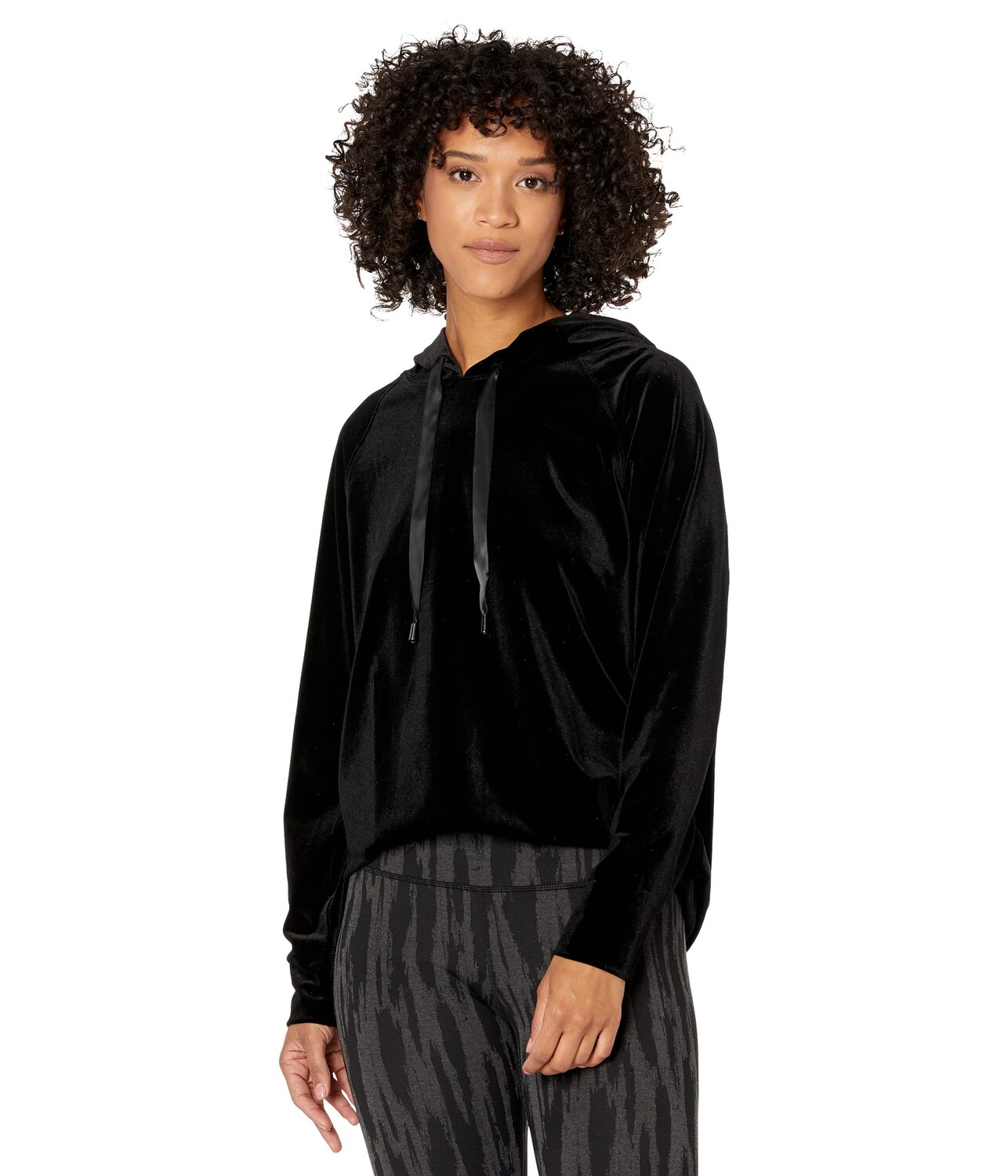 

Худи Lysse, Chalet Stretch Velvet Sweatshirt, Черный
