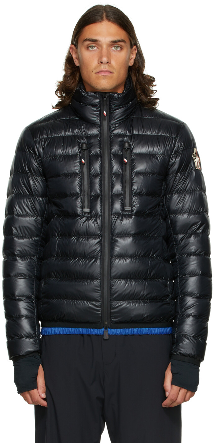 

Черная складная стеганая куртка на пуху Moncler Grenoble, Черный