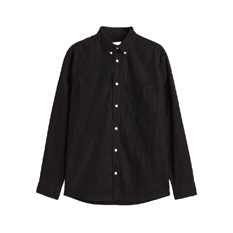 

Рубашка H&M Regular Fit Corduroy, черный