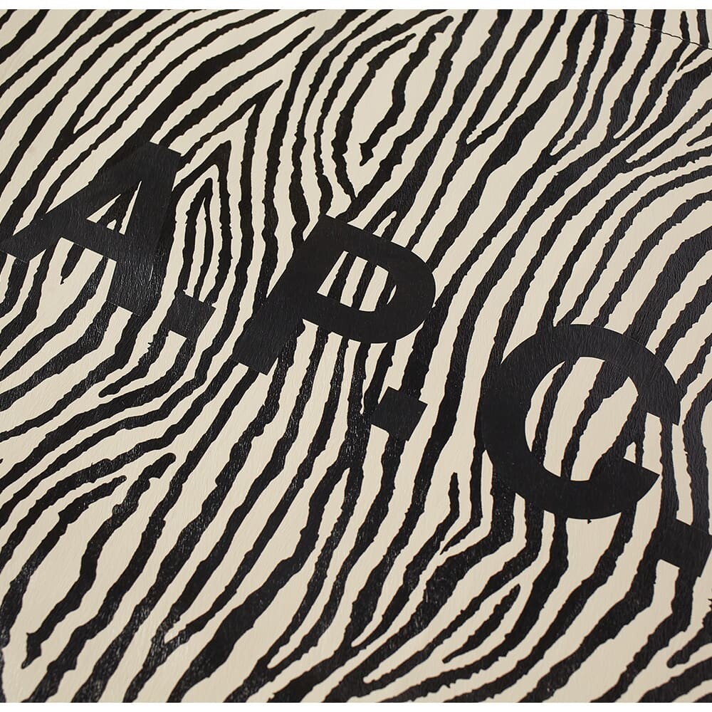 

Сумка A.P.C Diane Zebra Print Logo Shopping Tote