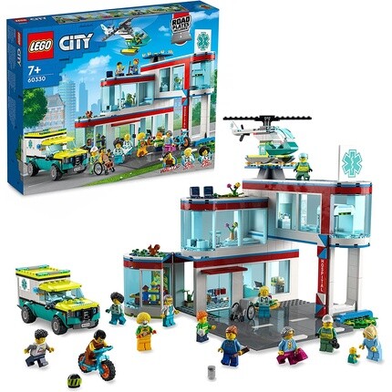 

Конструктор Lego 60330 City больница с машиной скорой помощи и спасательным вертолетом