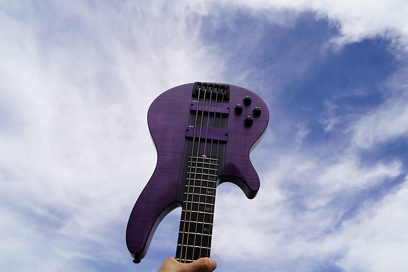 Schecter store purple bass