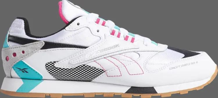 

Кроссовки classic leather ati 90s j 'white teal' Reebok, белый