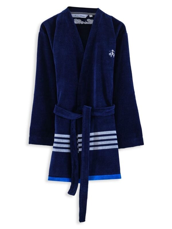 

Халат Brooks BroThers из турецкого хлопка, navy