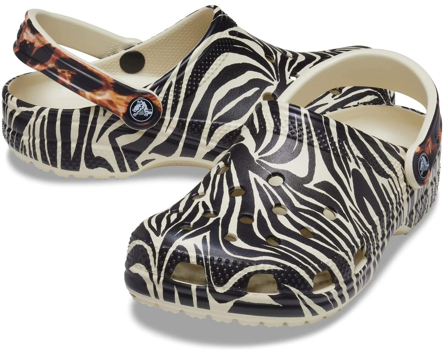 

Сабо Classic Animal Print Clog Crocs, ремикс bone