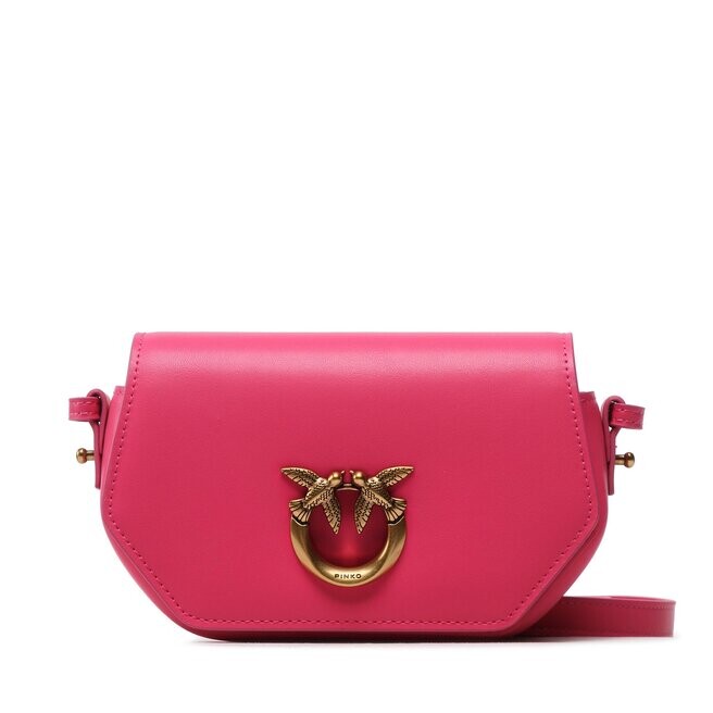 

Сумка Pinko LoveClick Exagon, розовый