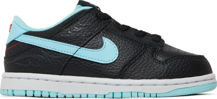 Кроссовки Nike Dunk Low SE TD 'Barber Shop - Black', черный - фото