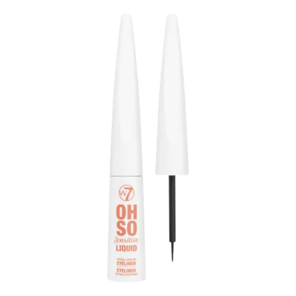

W7 Oh So Sensitive Eyeliner гипоаллергенная жидкая подводка для глаз Черная, 6 мл