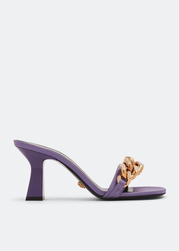 

Сандалии VERSACE Medusa chain sandals, фиолетовый