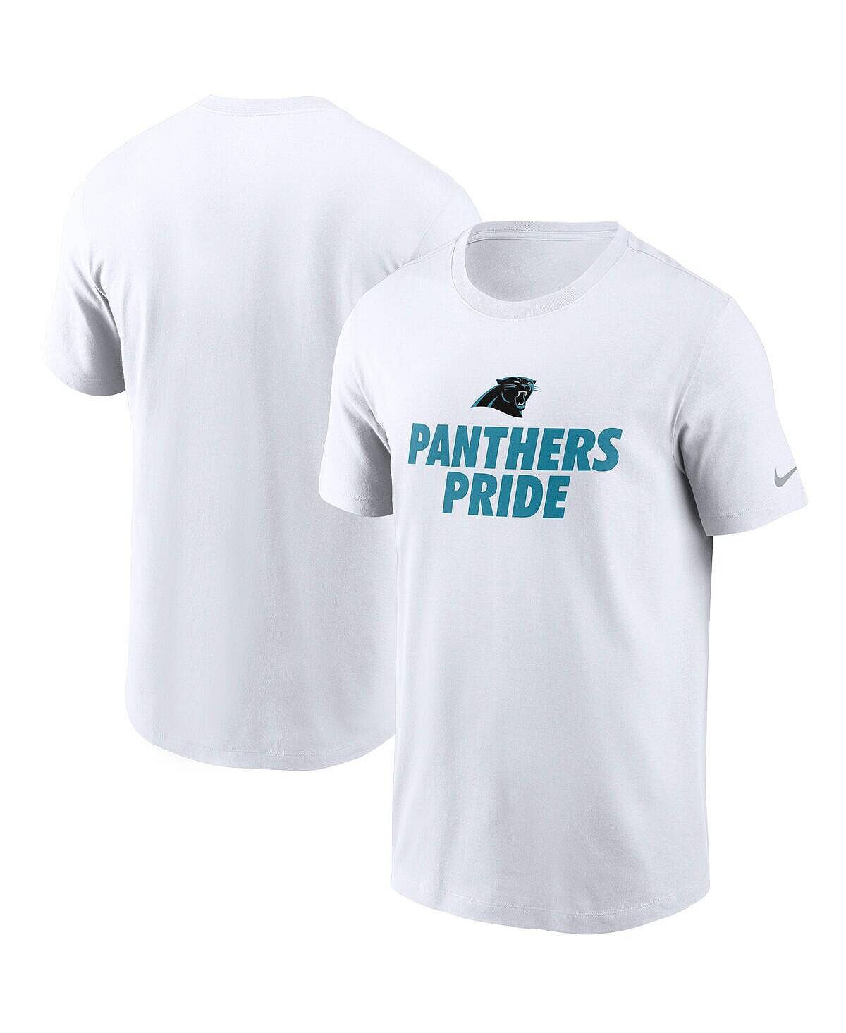 

Мужская белая футболка carolina panthers hometown collection pride Nike, белый