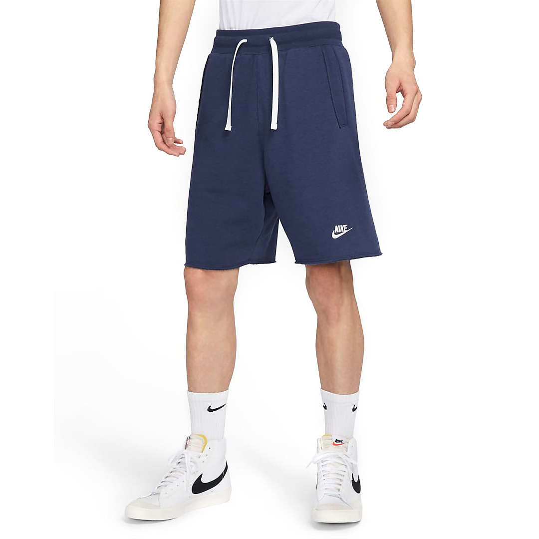 Шорты Nike Club Fleece Men's College Style French Terry, темно-синий/белый