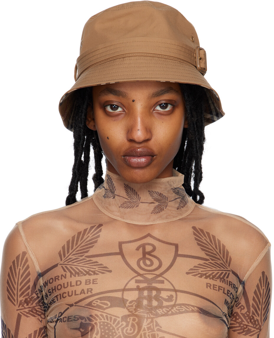 

Коричневая панама Heritage Burberry