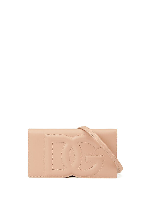 

Женская кожаная сумка с логотипом dg powder Dolce&Gabbana