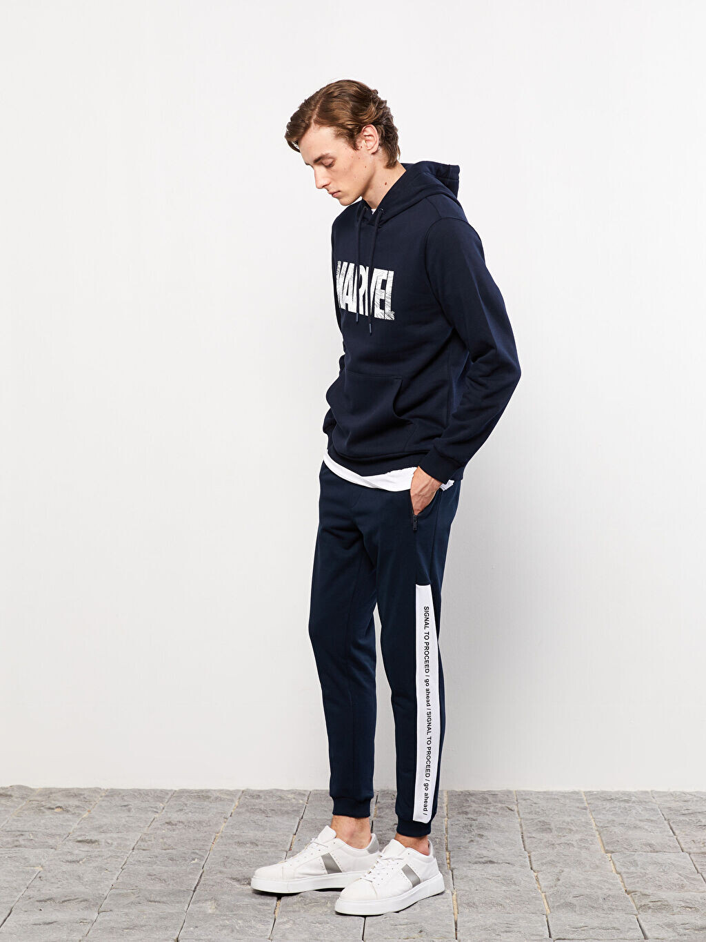 

Мужские спортивные штаны Slim Fit с принтом LCW Casual