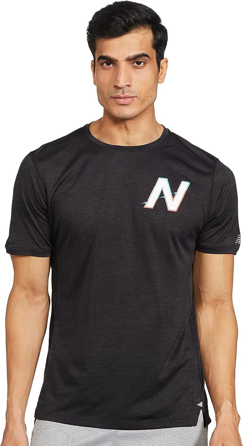 

Футболка New Balance Men's Impact Run Short Sleeve, черный