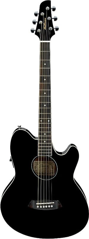 

Ibanez Talman TCYE10EBK Thinline Акустическая электрическая гитара в вырезе черного цвета TCY10EBK