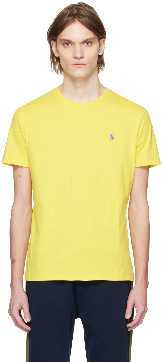 

Желтая футболка с вышивкой Polo Ralph Lauren