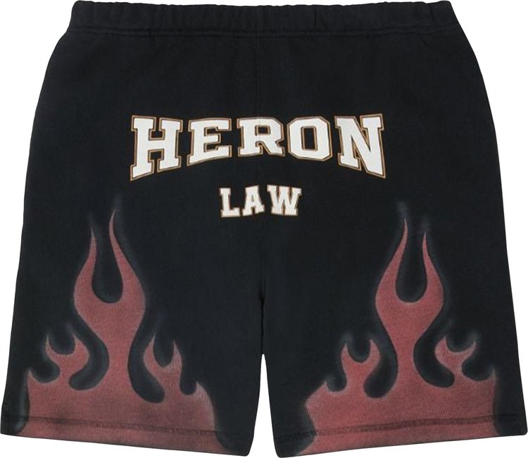 Спортивные шорты Heron Preston Heron Law Flames Sweatshorts 'Black', черный