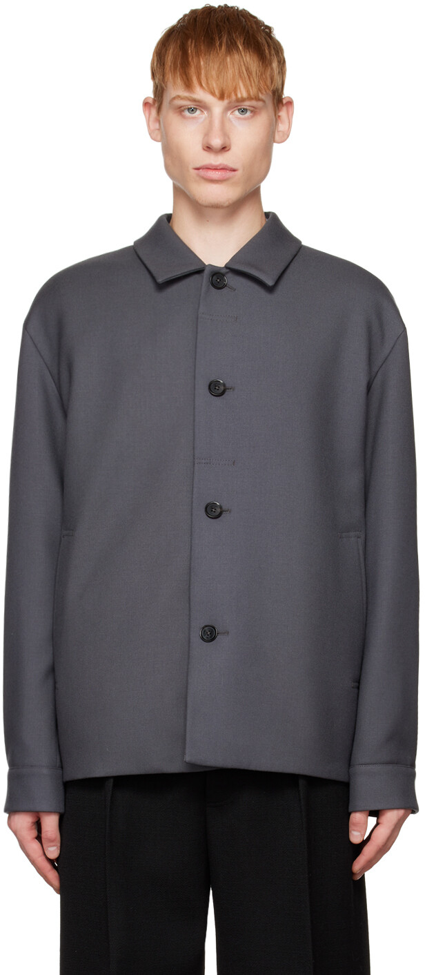 

Серая утепленная куртка ZEGNA, Серый