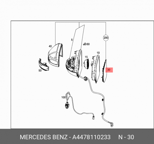 Зеркальный элемент левого зеркала / spie A4478110233 MERCEDES-BENZ задний вид автомобиля замена левого и правого зеркала для vw tiguan 2017 2018 2019 2020 задняя крышка автомобильного зеркала зеркальный корпус
