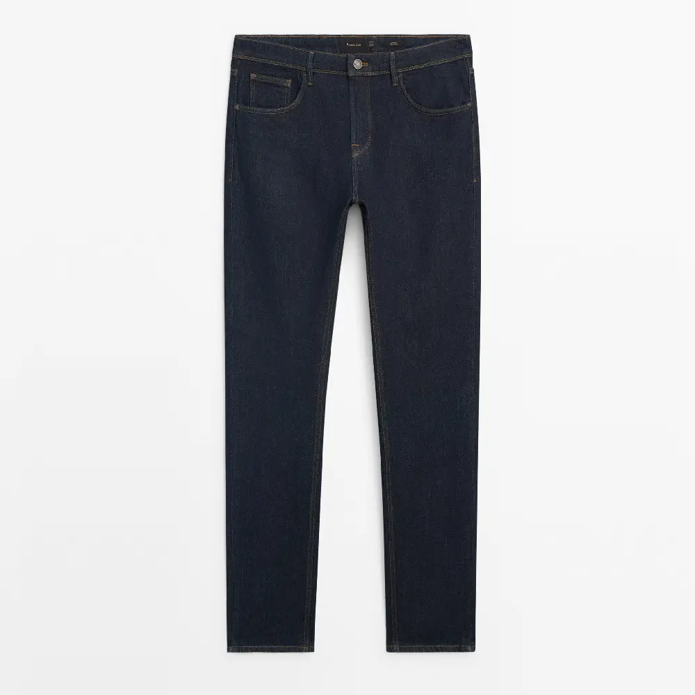 

Джинсы Massimo Dutti Slim Fit Rinse Wash, синий