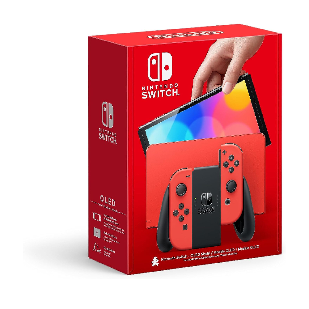 Игровая консоль Nintendo Switch OLED, Mario RED Edition, 64 ГБ, красный игровая приставка nintendo switch oled white