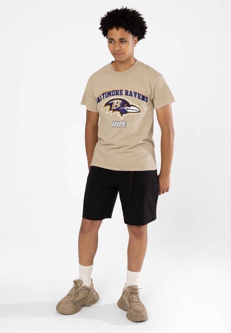 

Футболка с принтом Nfl Baltimore Ravens Hype, бежевый