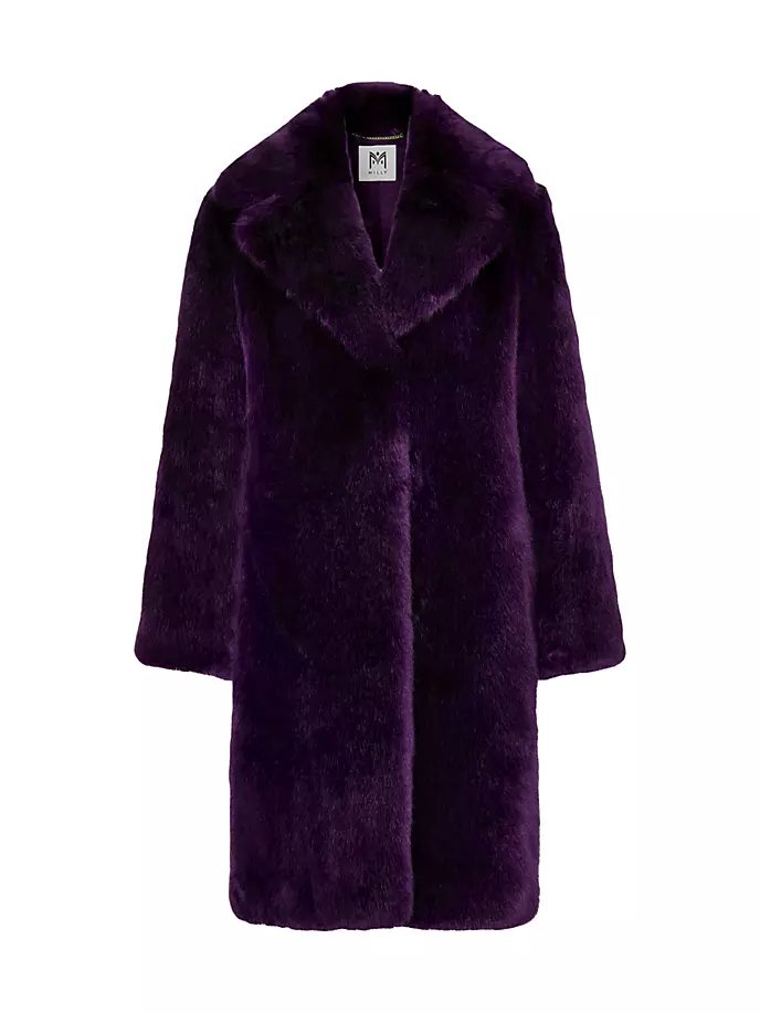 цена Объемное пальто Riley из искусственного меха Milly, фиолетовый