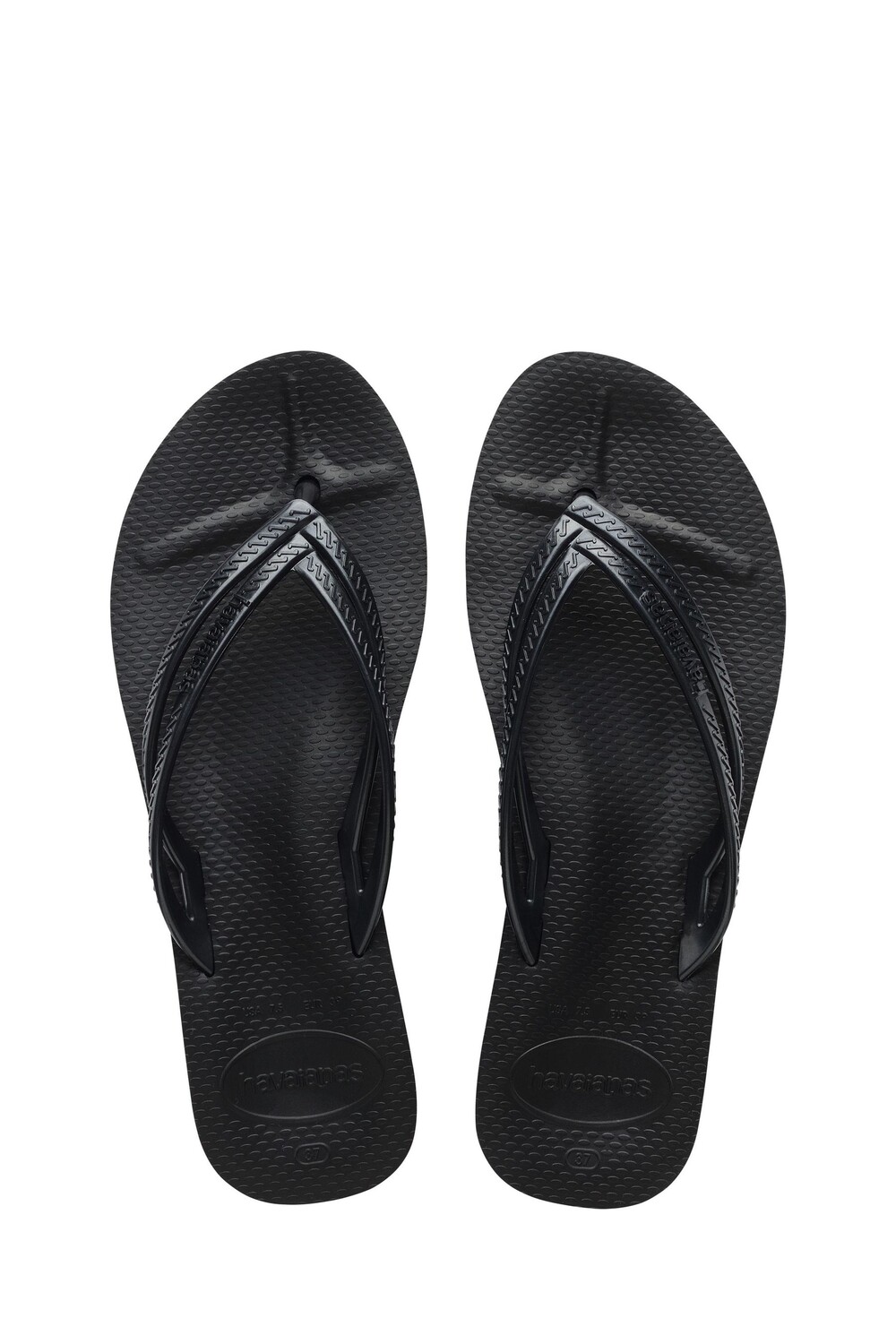 

Шлепанцы на танкетке Havaianas, черный