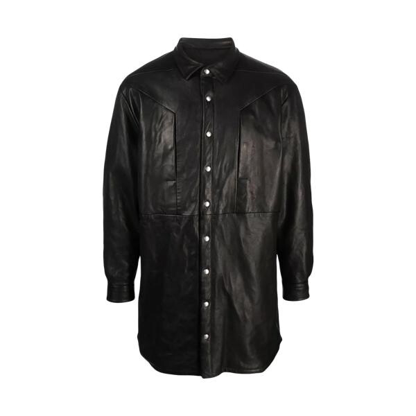 

Куртка jumbo fogpocket hemdjacke aus leder 0 0 Rick Owens, мультиколор