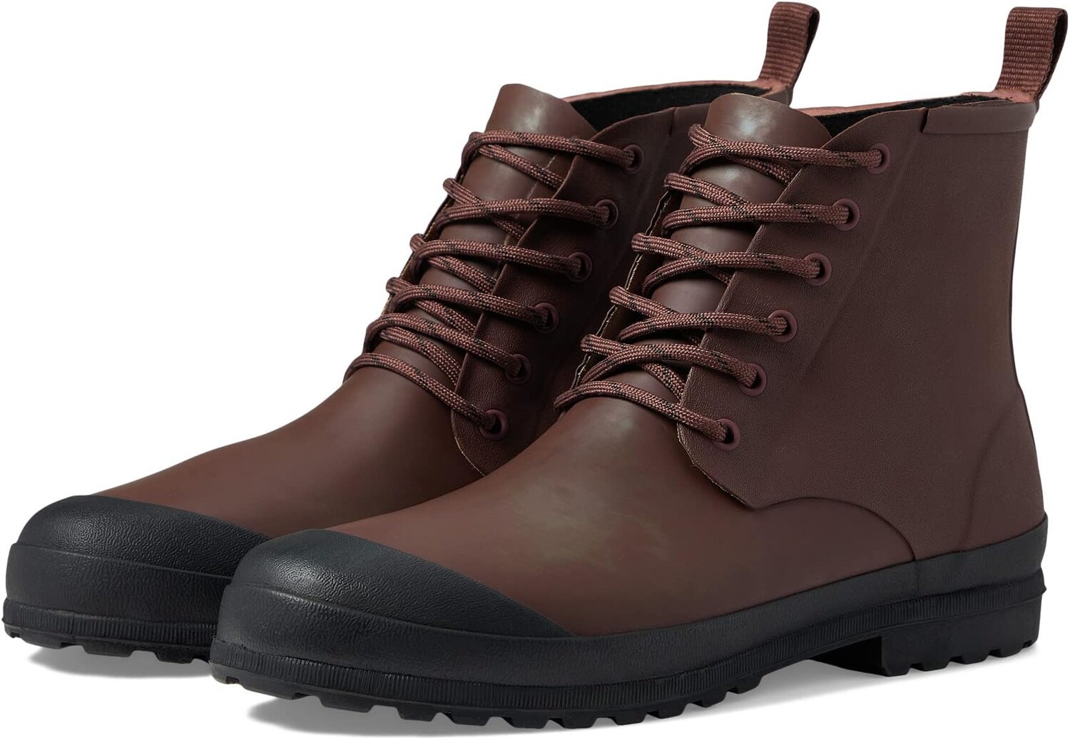 

Резиновые сапоги The Lace-Up Lugsole Rain Boot Madewell, цвет Dark Cabernet