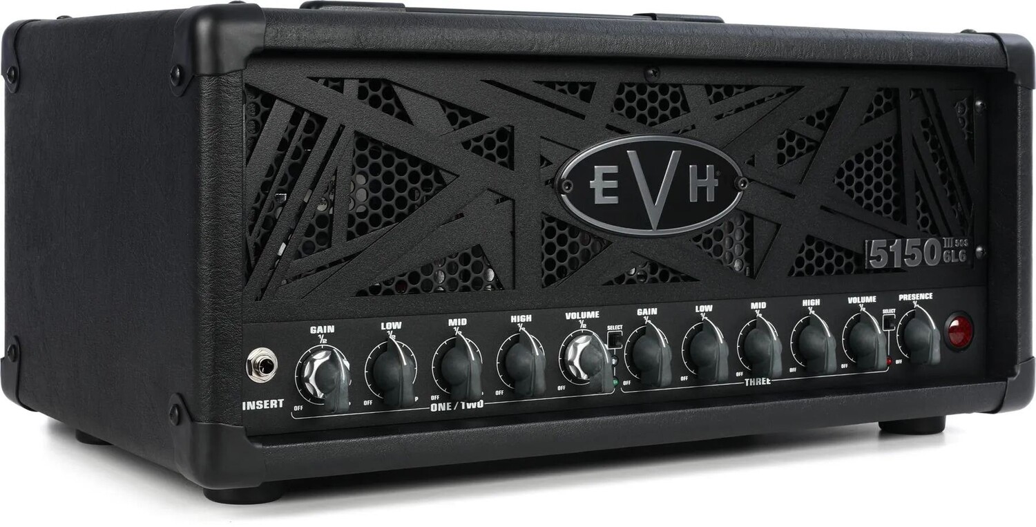

EVH 5150III 50S 6L6 50-ваттная ламповая головка — черный стелс